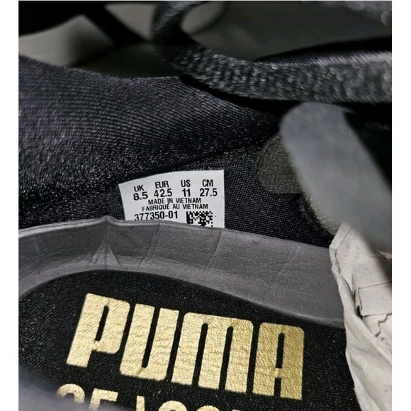 PUMA Women's Size 11M RUN XX NITRO Fur Real Sneakers Black Desert Tan Leopard - Picture 4 of 5